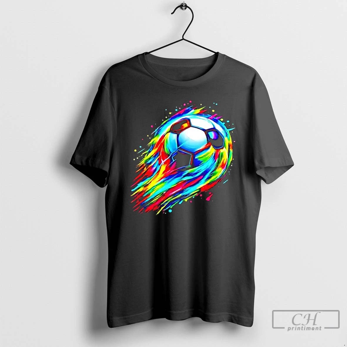Classic Colorful Tie Dye Soccer Ball