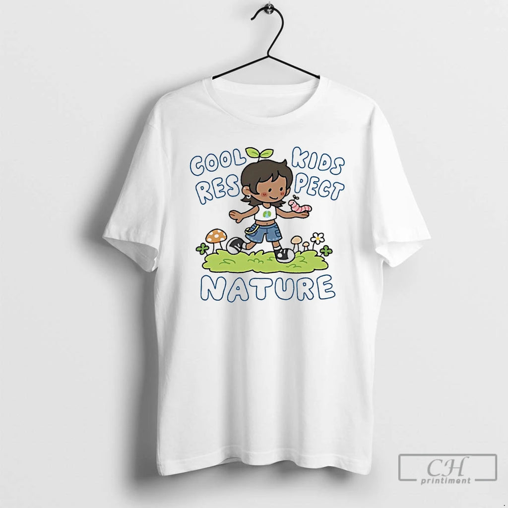 Classic Cool Kids Respect Nature Cartoon