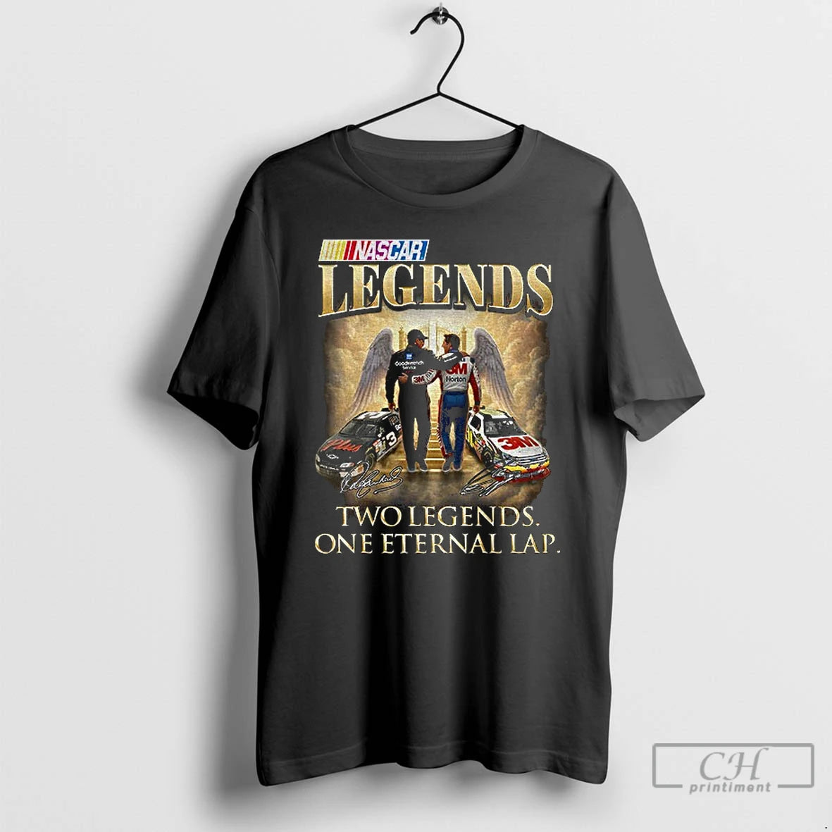 Classic Dale Earnhardt Sr Vs Dale Earnhardt Jr Nascar Two Legends One Eternallap Signatures