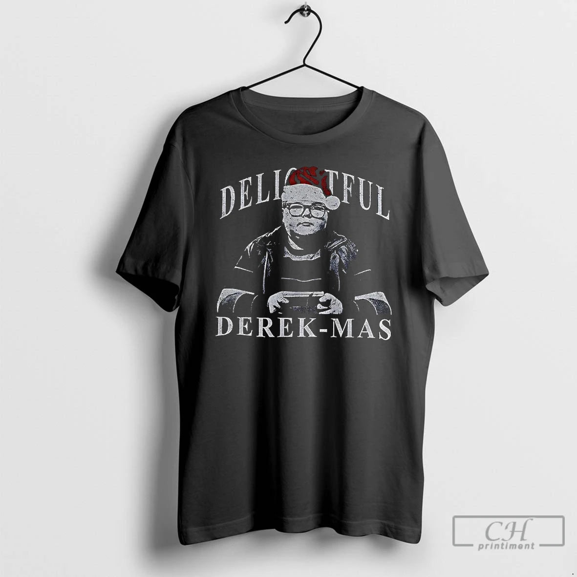 Classic Delightful Derek Mas Santa Hat Merry Christmas