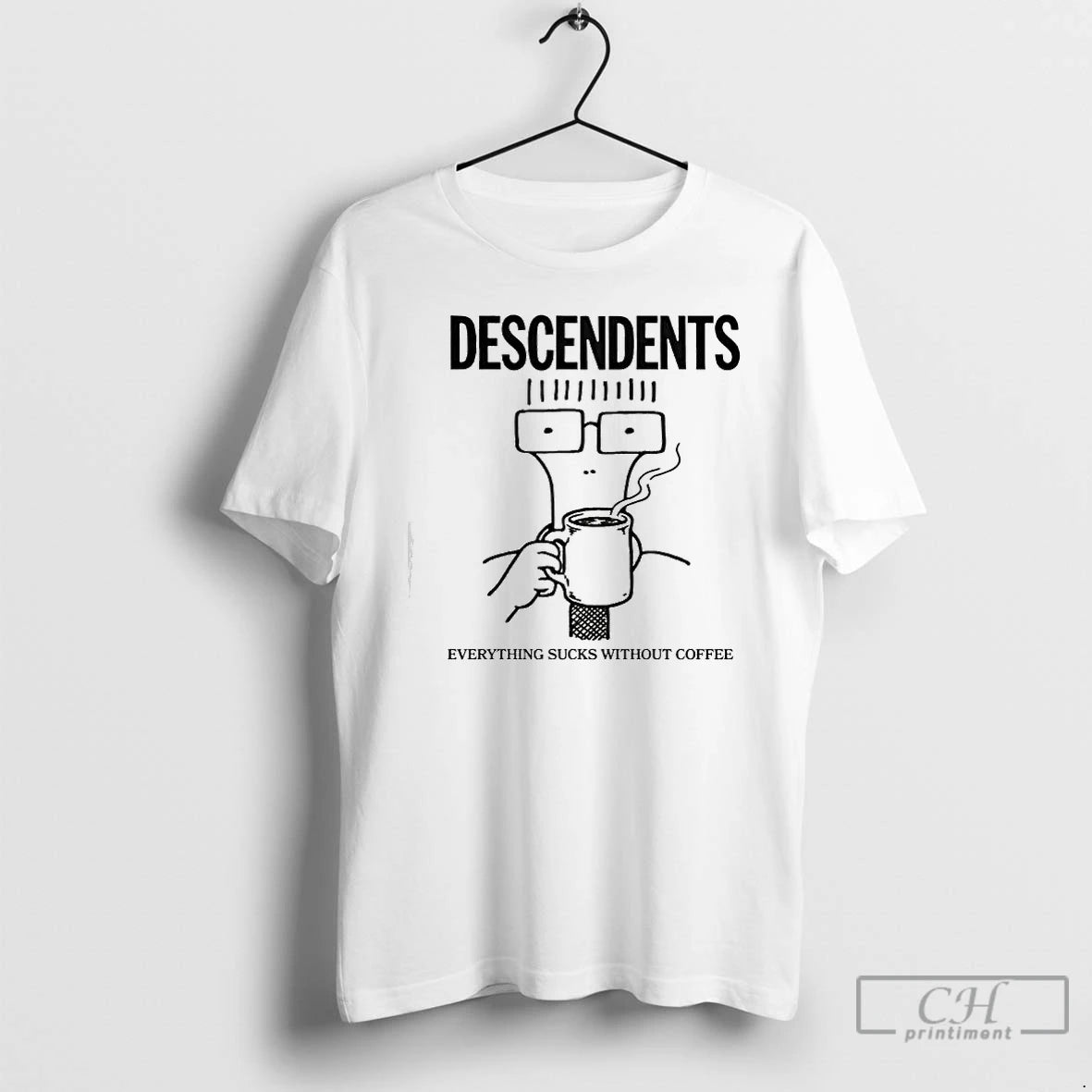 Classic Descendents Iconic 1982 Everything Sucks Without Coffee