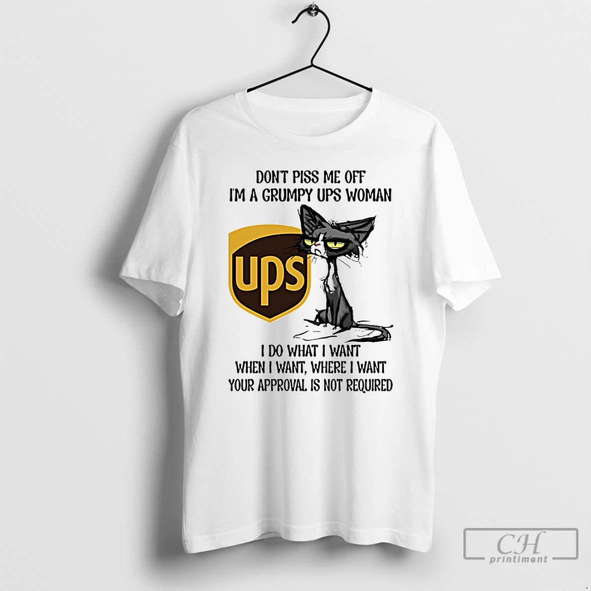 Classic Dont Piss Me Off Im A Grumpy Cat Ups Woman