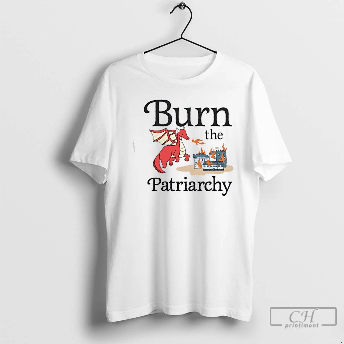 Classic Dragon Burn The Patriarchy Cartoon