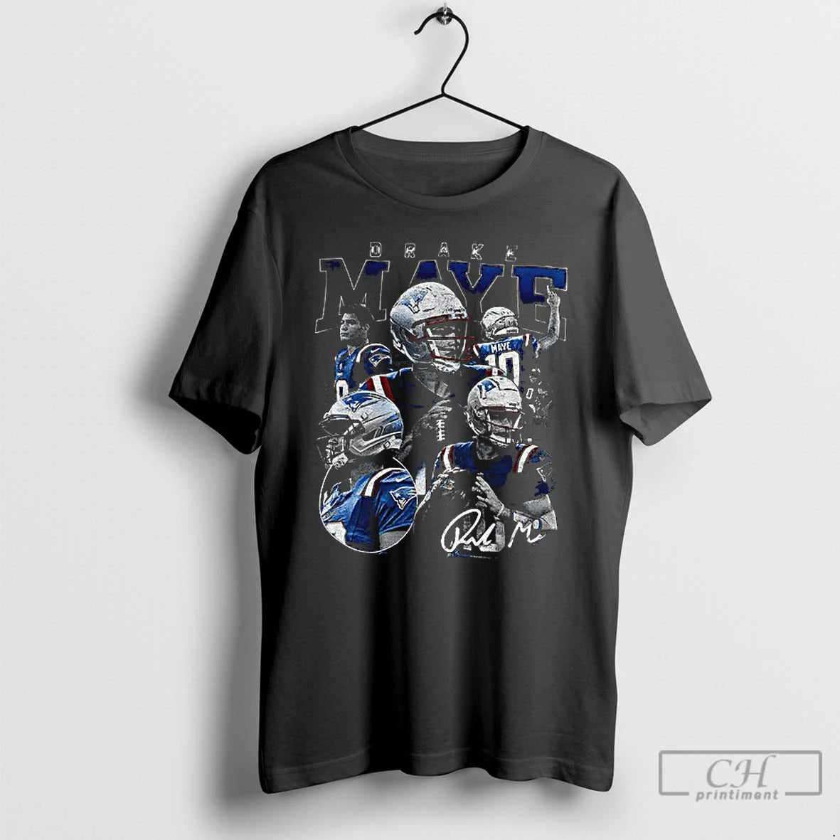 Classic Drake Maye Signature Unique Graphic