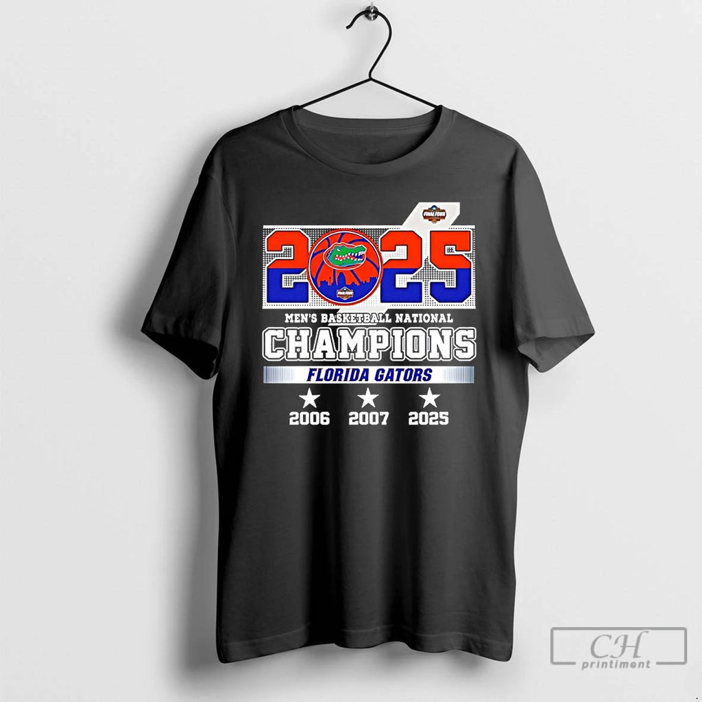Classic Florida Gators 2025 Mens Basketball National Champions 3 Time