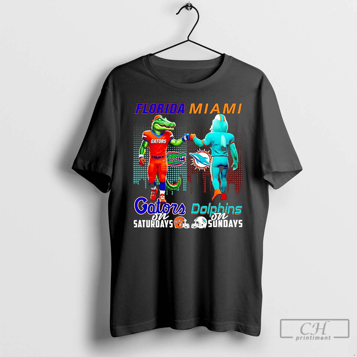 Classic Florida Gators On Saturdays Miami Dolphins On Sundays Mascot