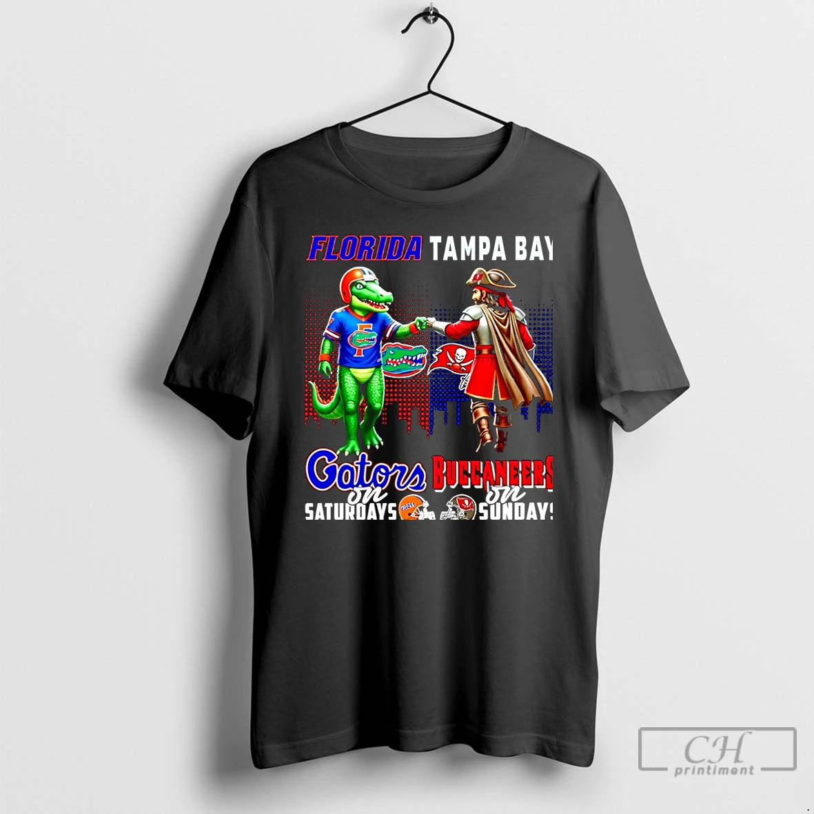 Classic Florida Gators On Saturdays Vs Tampa Bay Buccaneers On Sundays Mascot Skyline Christmas