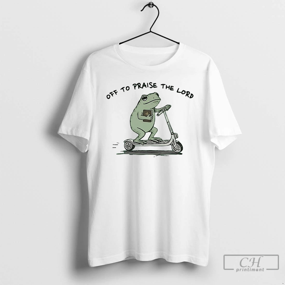 Classic Frog Off To Praise The Lord