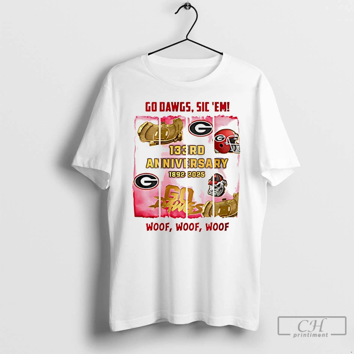 Classic Georgia Bulldogs 133rd Anniversary Go Dawgs Sic Em Woof Woof Woof T Shirts Sweater