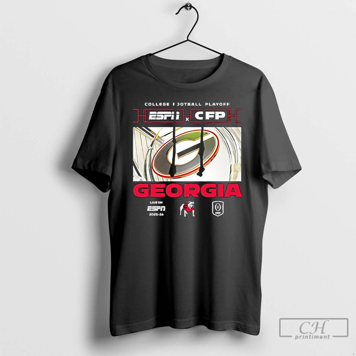Classic Georgia Bulldogs Espn X Cfp College Football Playoff Live On Espn 2025 26