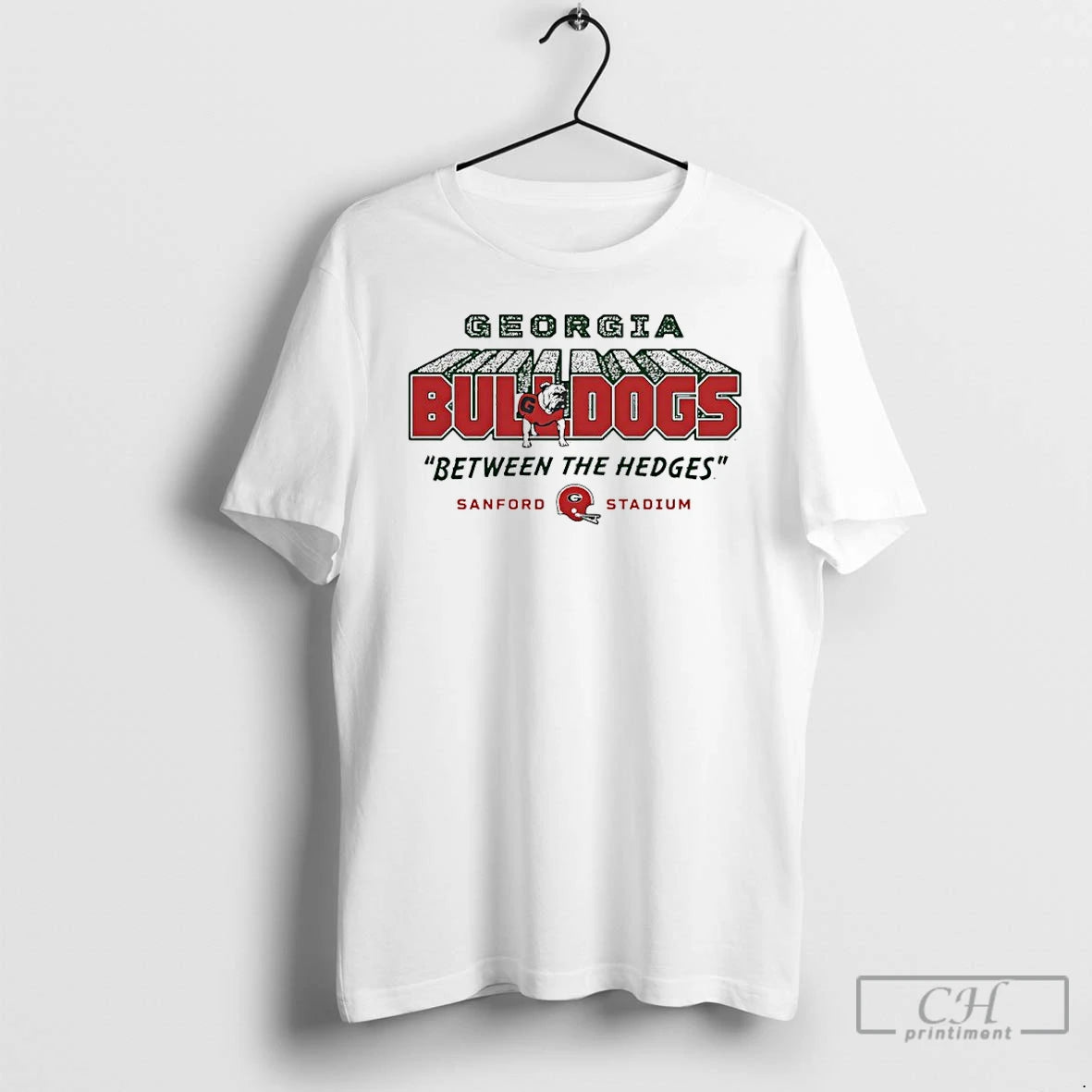 Classic Georgia Bulldogs Football Between The Hedges