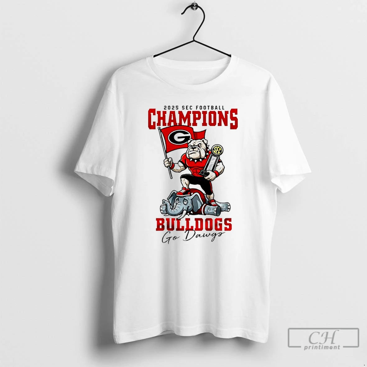 Classic Georgia Bulldogs Ncaa 2025 Sec Football Champions Go Dawgs