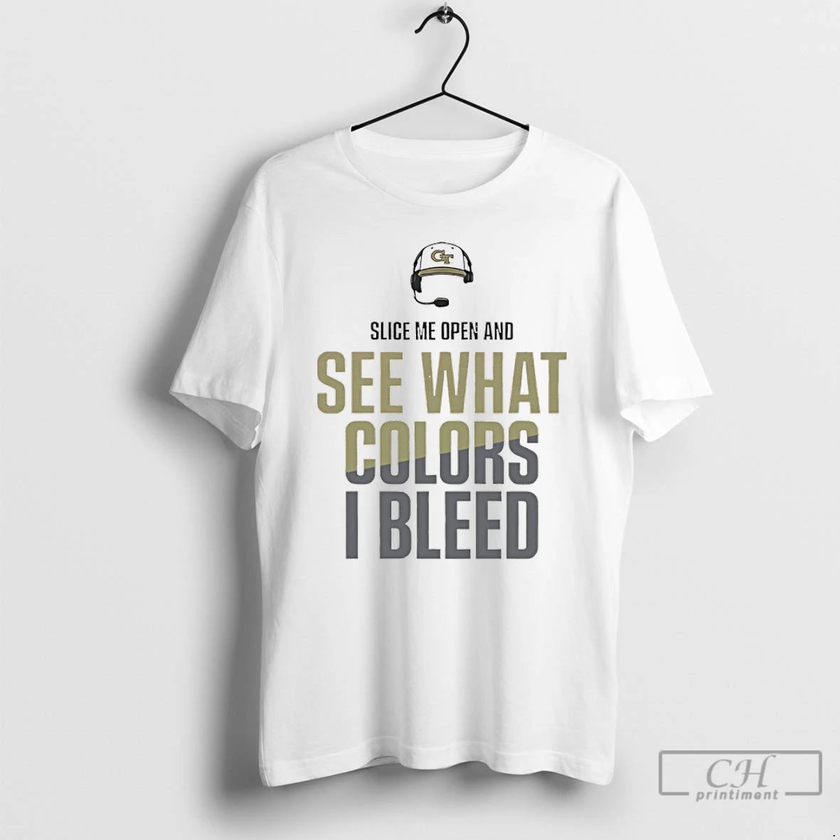 Classic Georgia Tech Slice Me Open And See What Colors I Bleed T Shirts Sweater