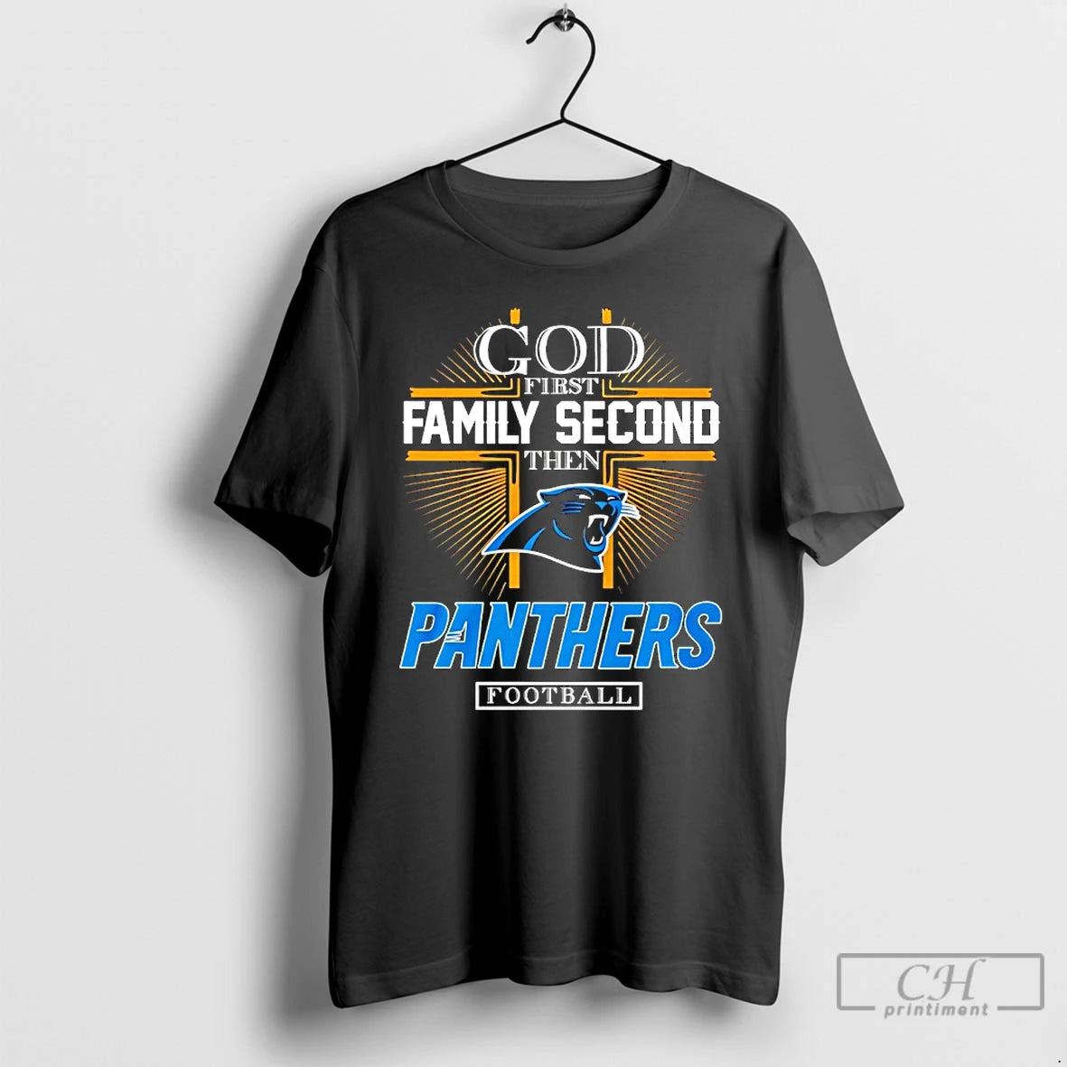Classic God First Family Second Then Carolina Panthers Football 2025
