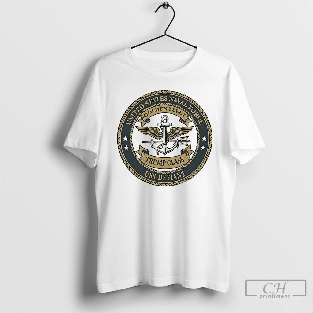 Classic Golden Fleet Trump Class United States Naval Force Uss Defiant