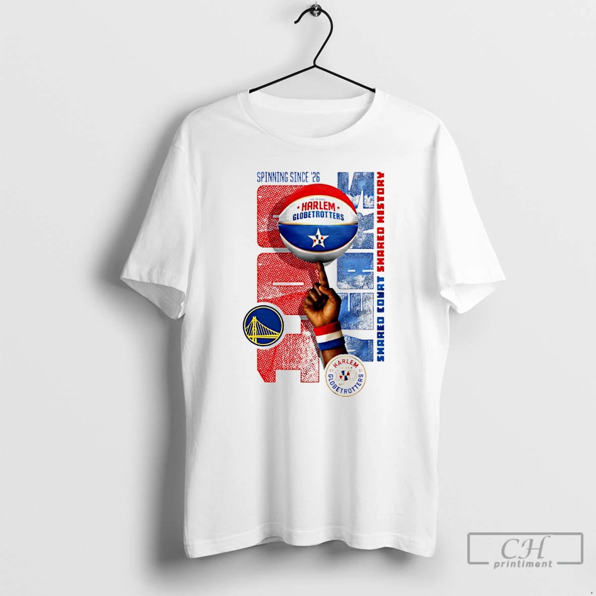 Classic Golden State Warriors X Harlem Globetrotters Spinning Since 26