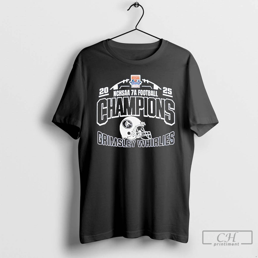 Classic Grimsley Whirlies 7a State Champions 2025 Logo