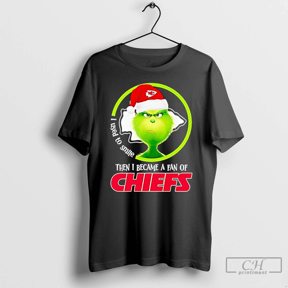 Classic Grinch I Used To Smile Then I Became A Fan Of Kansas City Chiefs