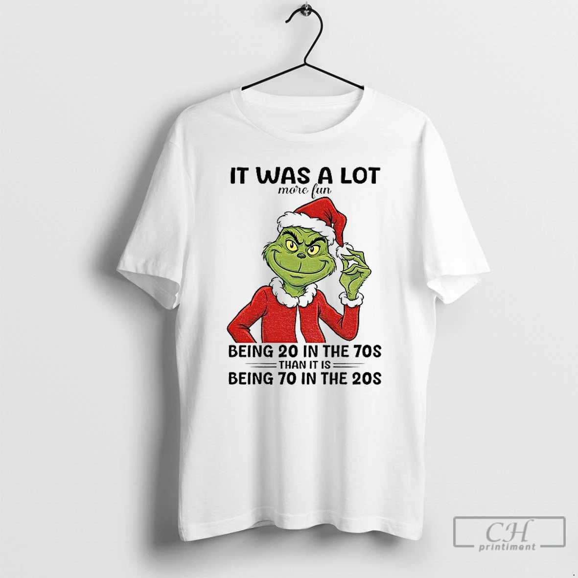 Classic Grinch Santa Hat If You Think Im Crazy Now Just Wait Until You Piss