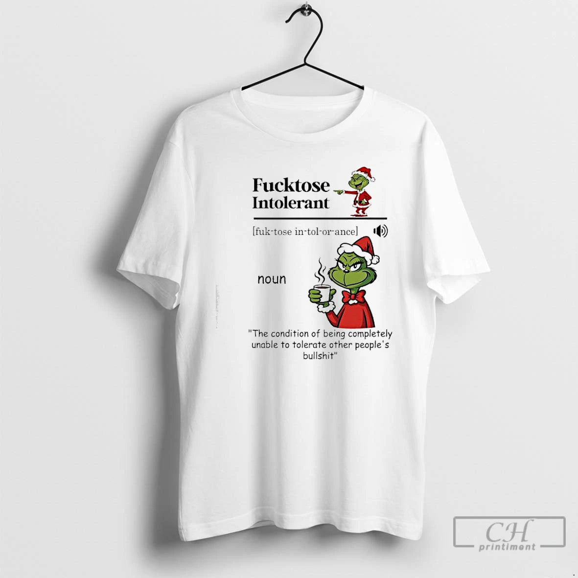 Classic Grinch The Condition Of Being Completely Unable To Tolerate Other Peoples Bullshit Fucktose Intolerant