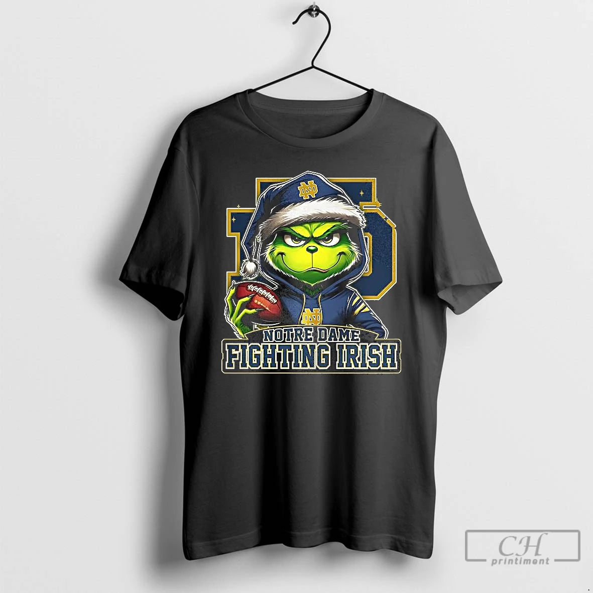 Classic Grinch X Notre Dame Fighting Irish Football 2025 Merry Christmas