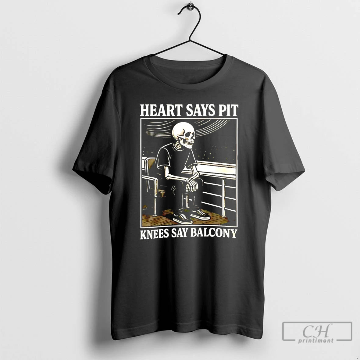 Classic Heart Says Pit Knees Say Balcony