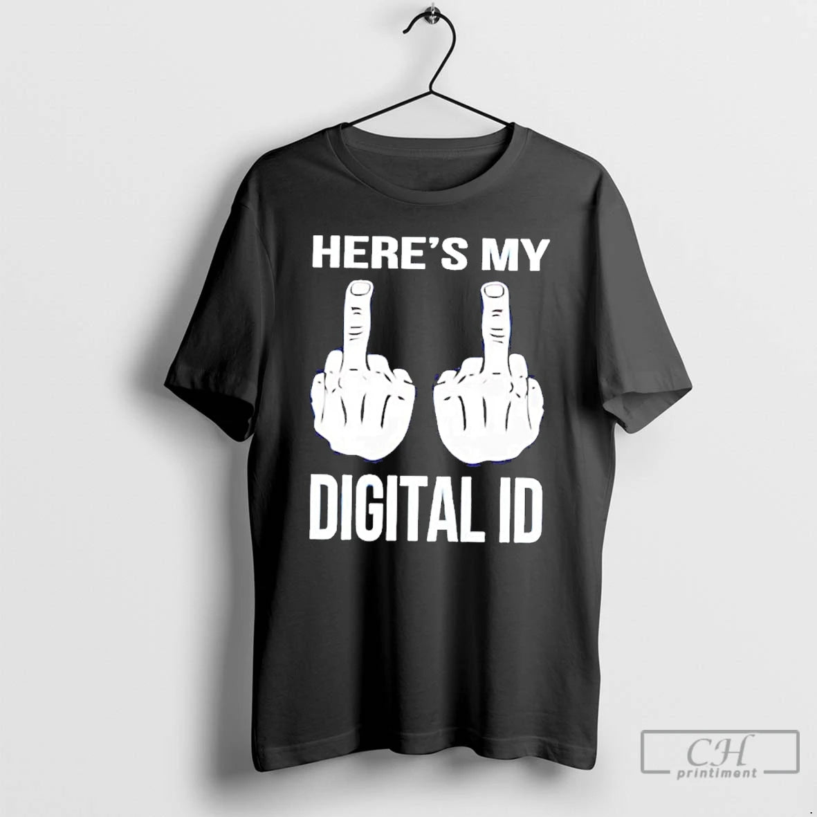 Classic Heres My Digital Id Middle Fuck