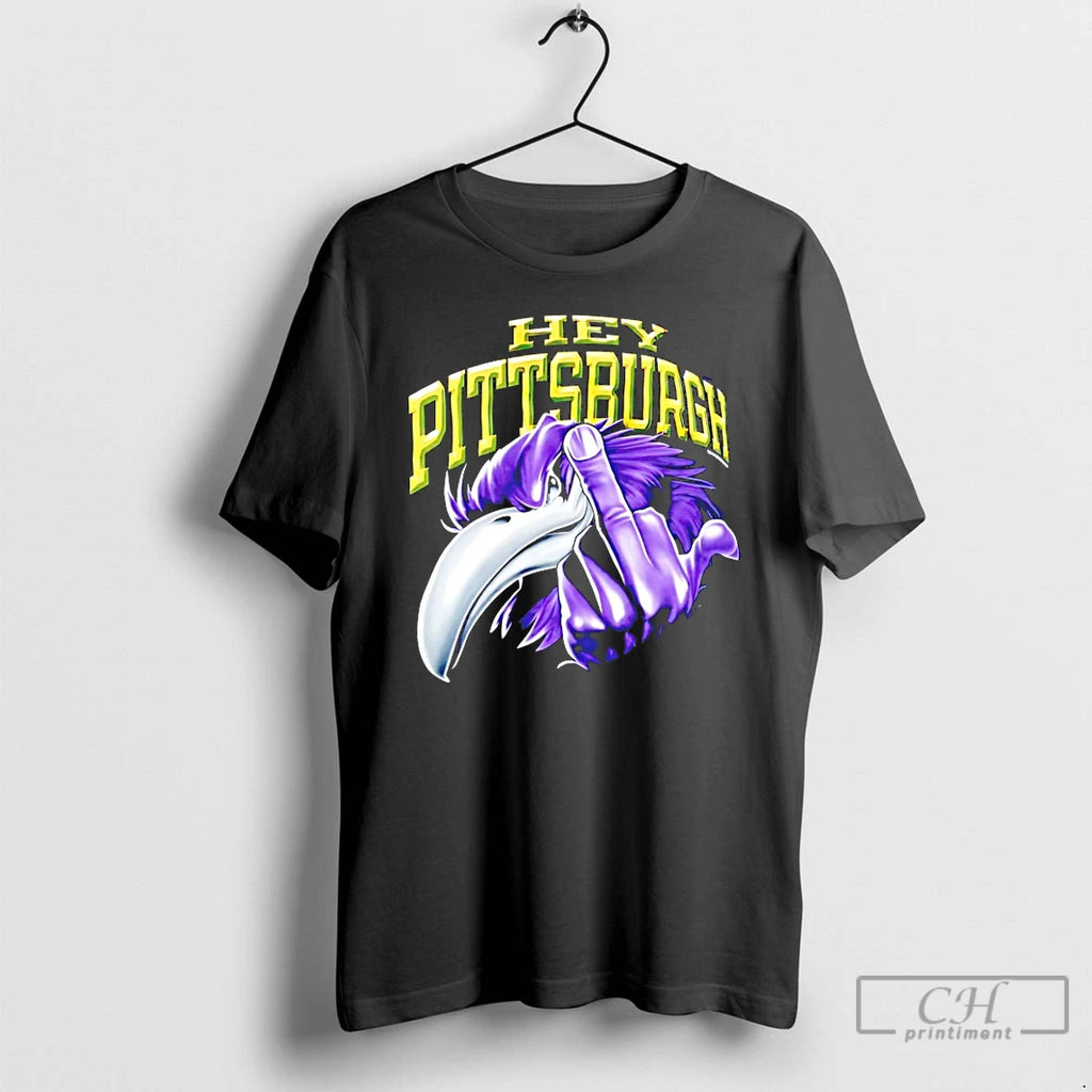 Classic Hey Pittsburgh Mascot The Middle Finger
