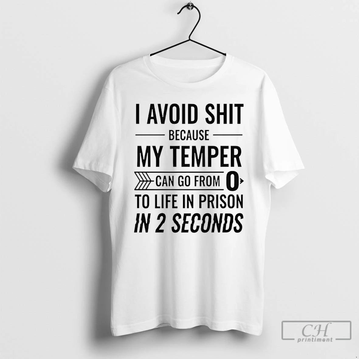 Classic I Avoid Shit Because My Temper Can Go From To Life In Prison In