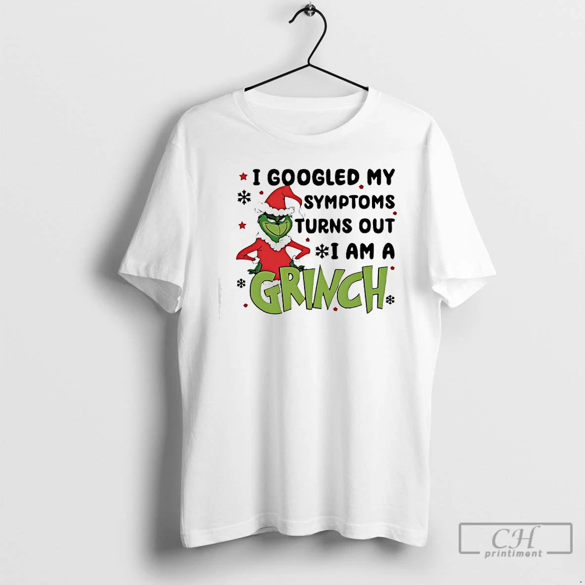 Classic I Googled My Symptoms Turns Out I Am A Grinch Christmas T Shirts Sweater