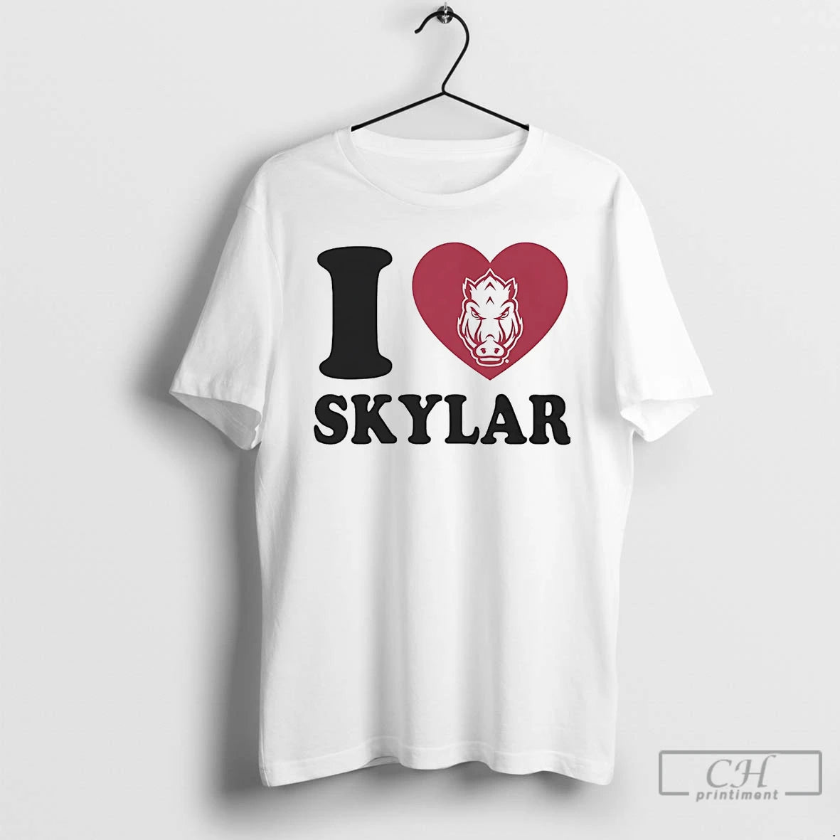 Classic I Love Skylar Ellison Heart Arkansas Razorbacks