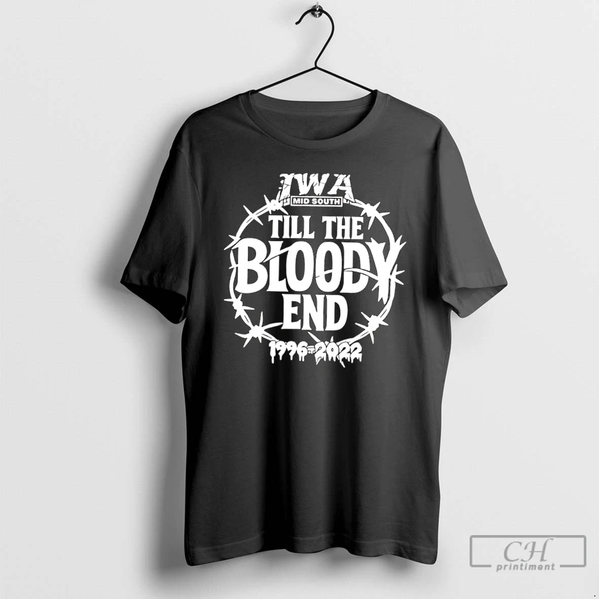 Classic Iwa Mid South Till The Bloody End Logo