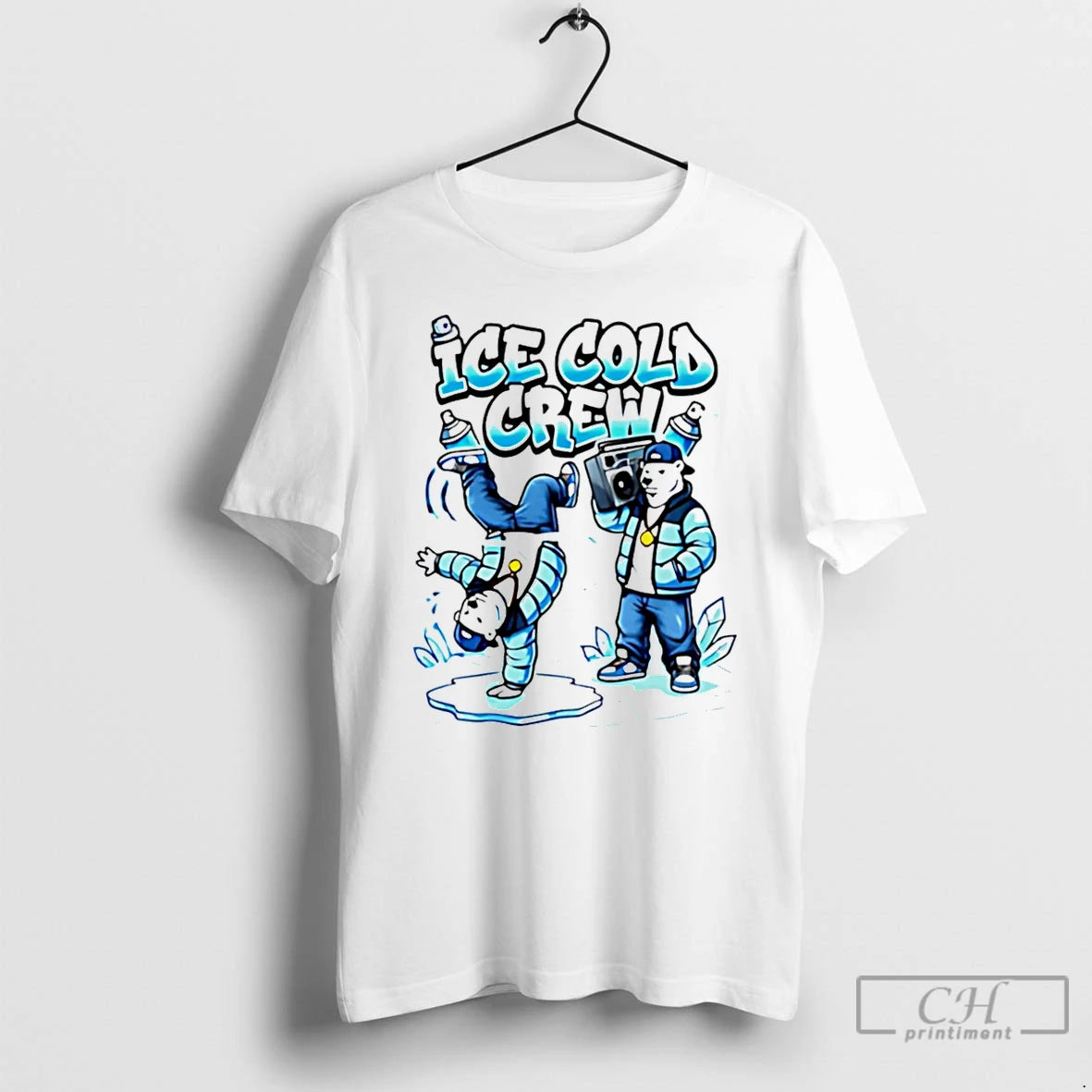 Classic Ice Cold Hip Hop Polar Bear Breakdance Christmas