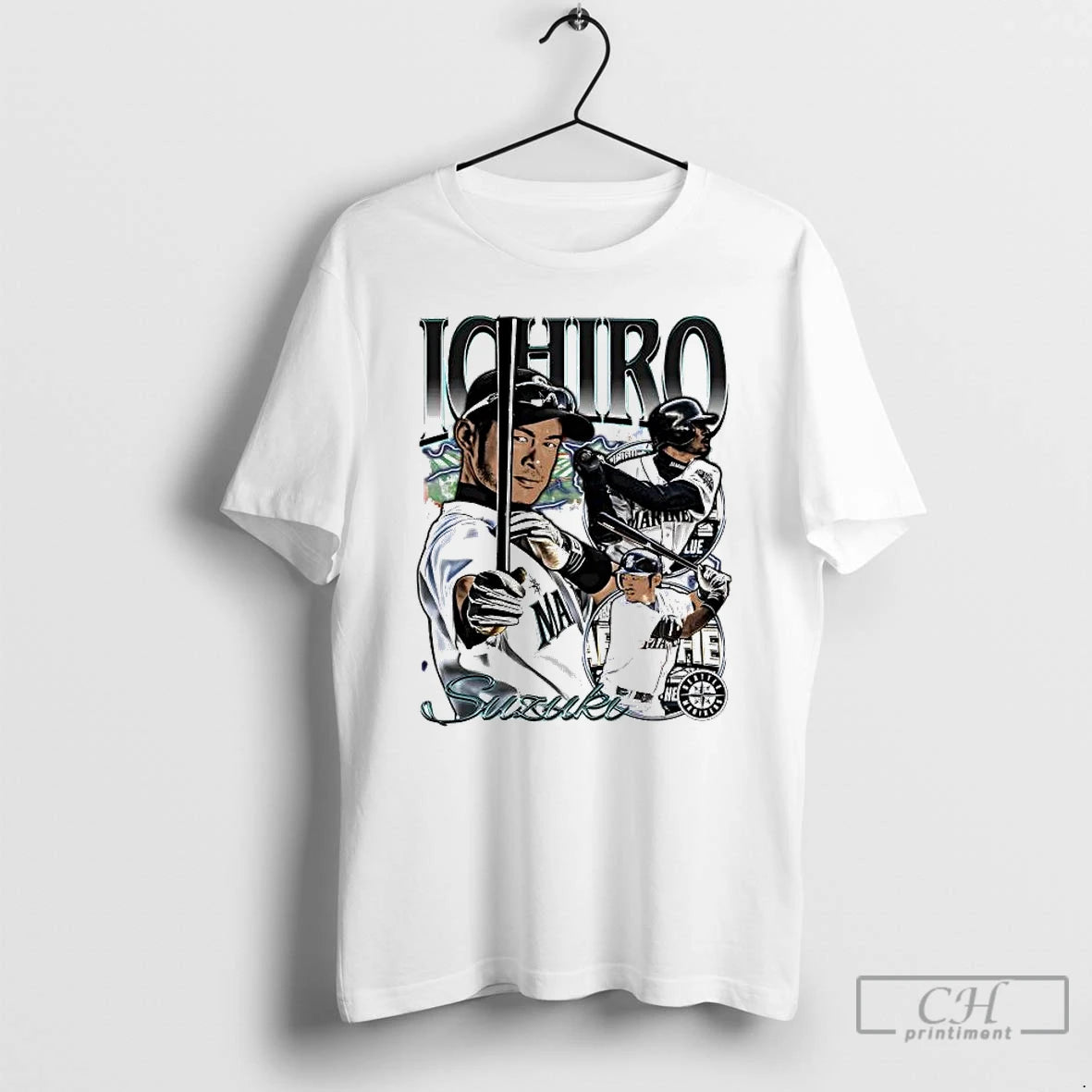 Classic Ichiro Suzuki Seattle Mariners Picture Collage