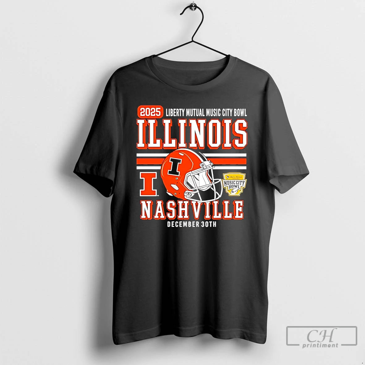 Classic Illinois Fighting Illini 2025 Liberty Mutual Music City Bowl Nashville