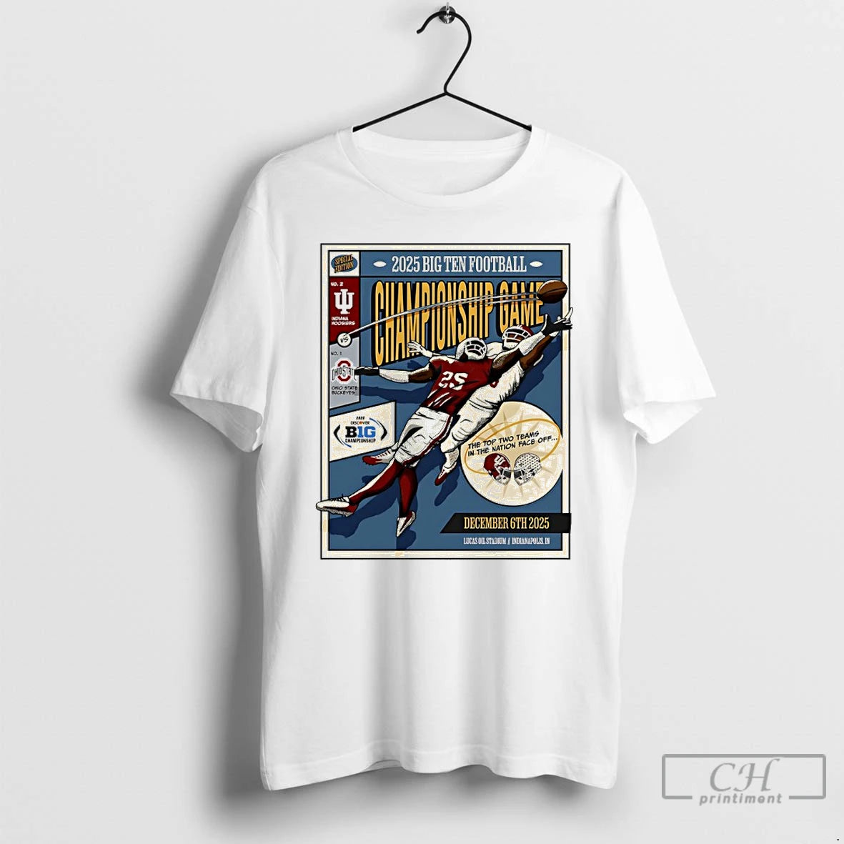 Classic Indiana Football 2025 Big Ten Football Championship Game Vintage