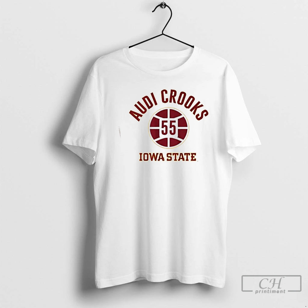 Classic Iowa State Wbb Audi Crooks Name Number Ball 55