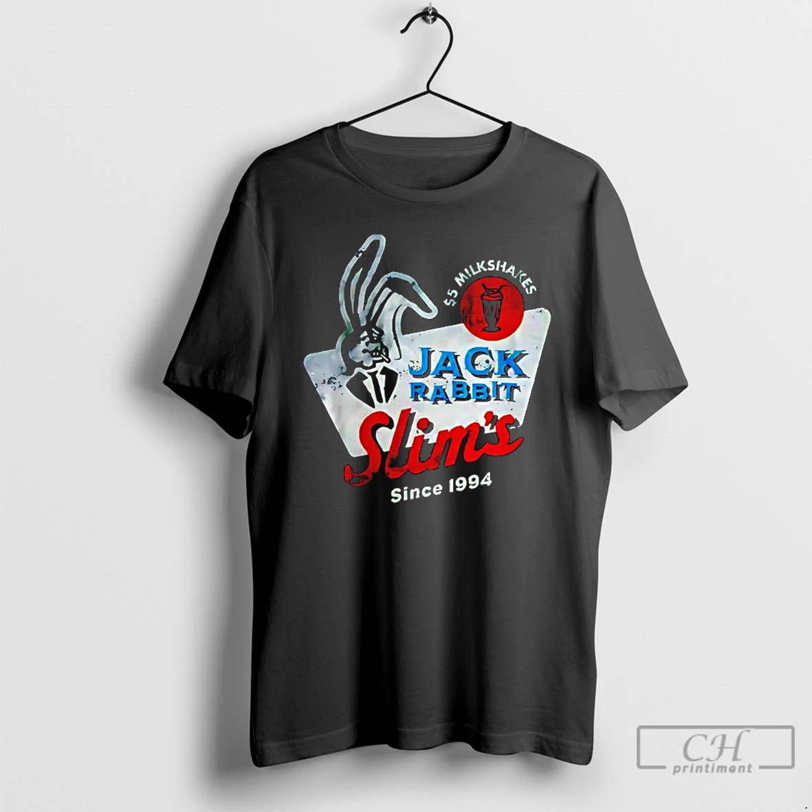 Classic Jack Rabbit Slims Pulp Fiction Milkshake Restaurant Since 1994 Graphic