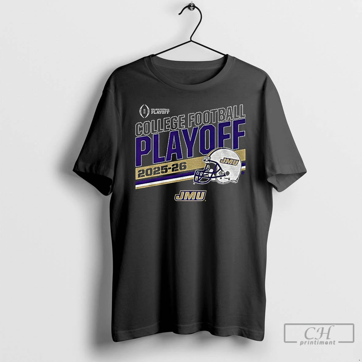 Classic James Madison Dukes Football 2025 Cfp Stripe College Football Playoff 2025 T Shirts Sweater