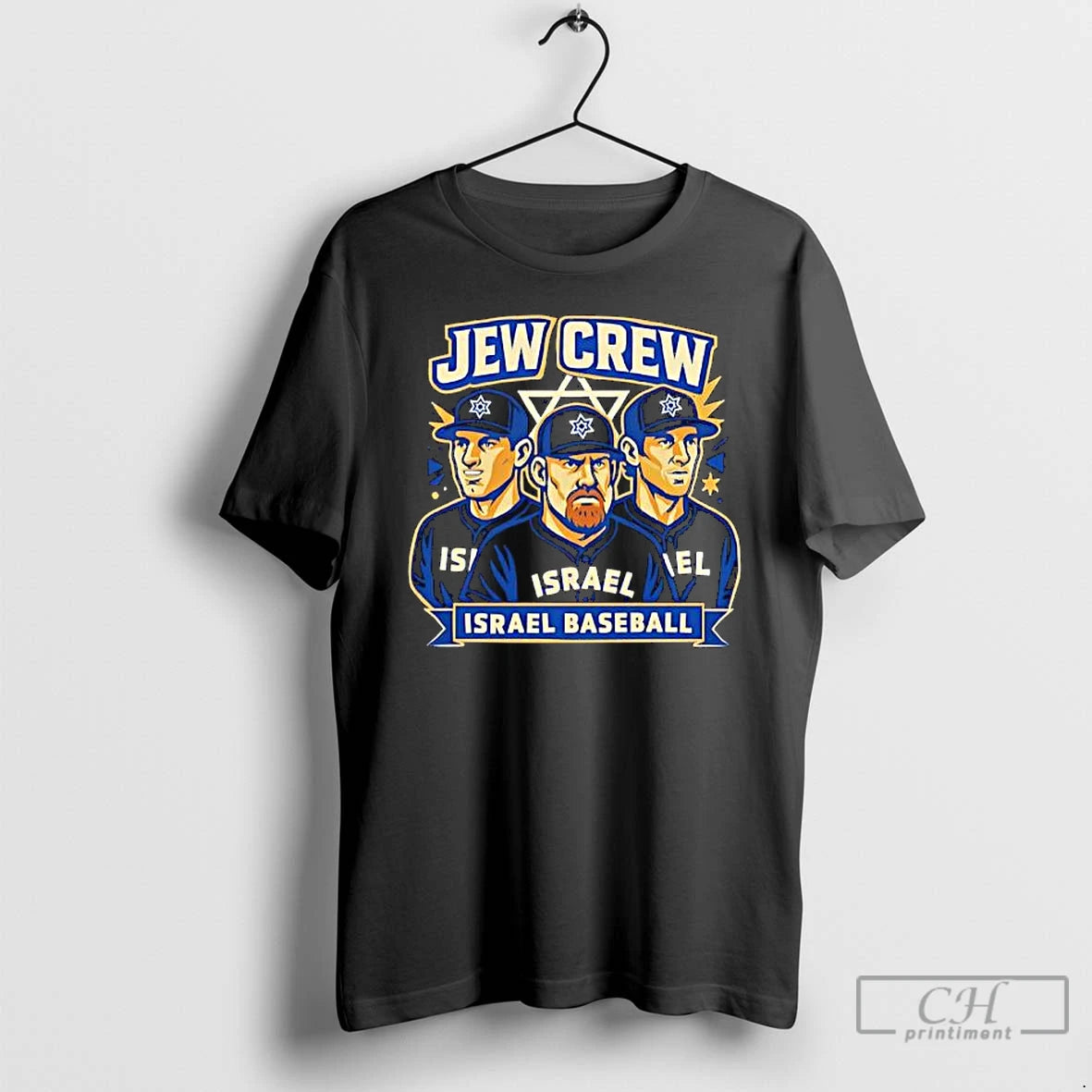 Classic Jew Crew Israel Baseball Team Graphic