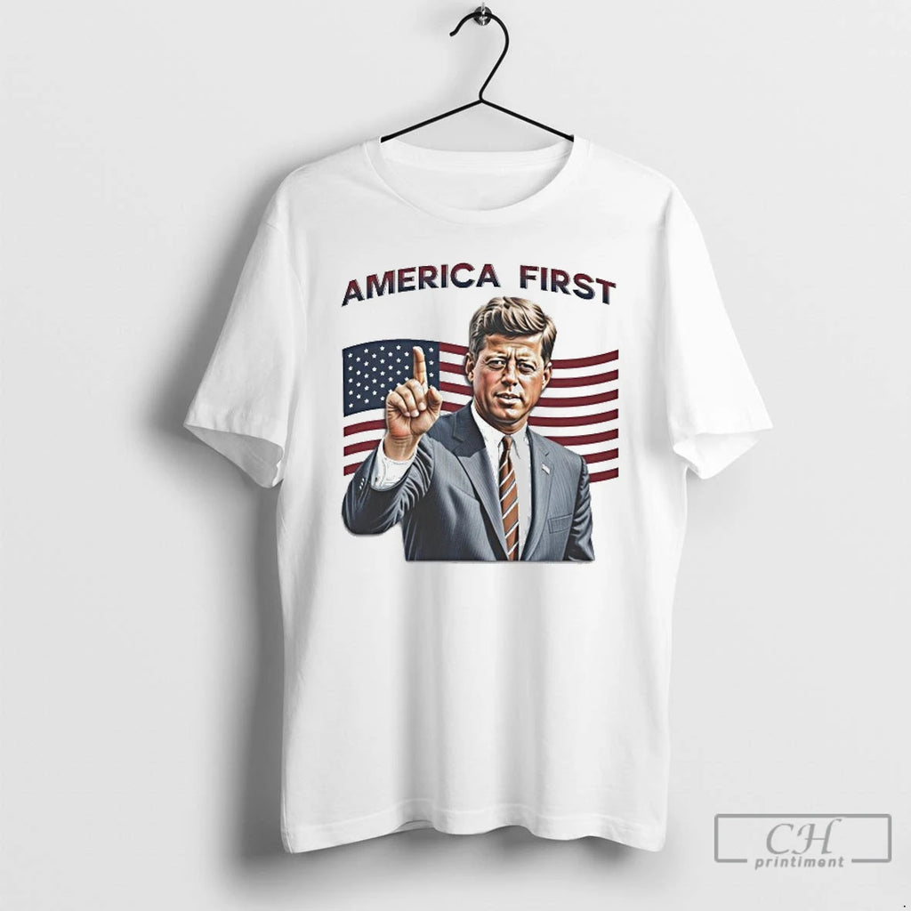 Classic John F Kennedy America First Flag