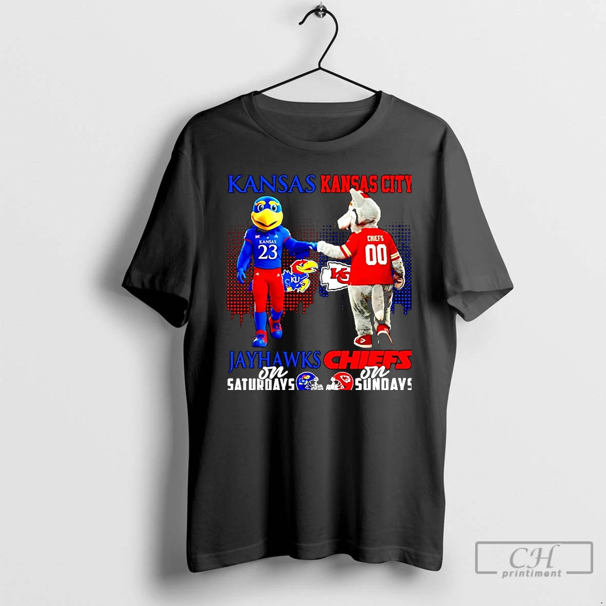 Classic Kansas Jayhawks On Saturdays Vs Kansas City Chiefs On Sundays Mascot Skyline Christmas