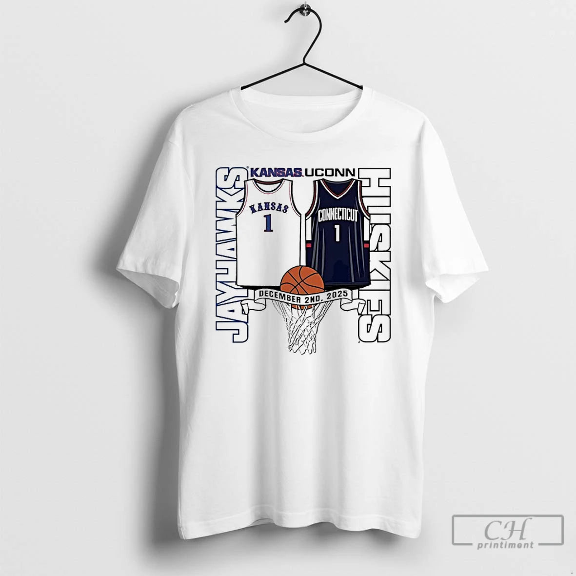 Classic Kansas Jayhawks Vs Uconn Huskies 2025 Basketball