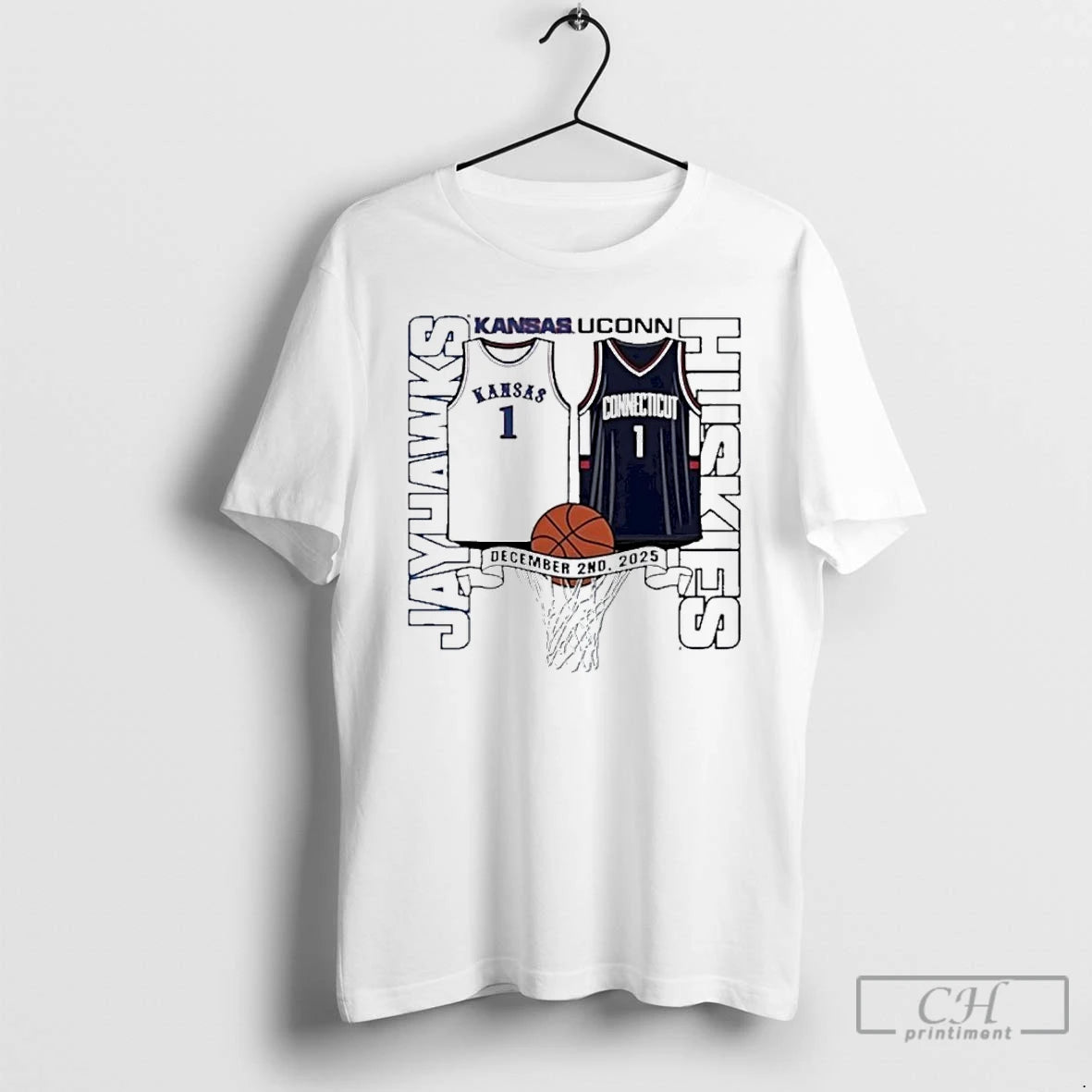 Classic Kansas Jayhawks Vs Uconn Huskies Basketball 2025 Gameday