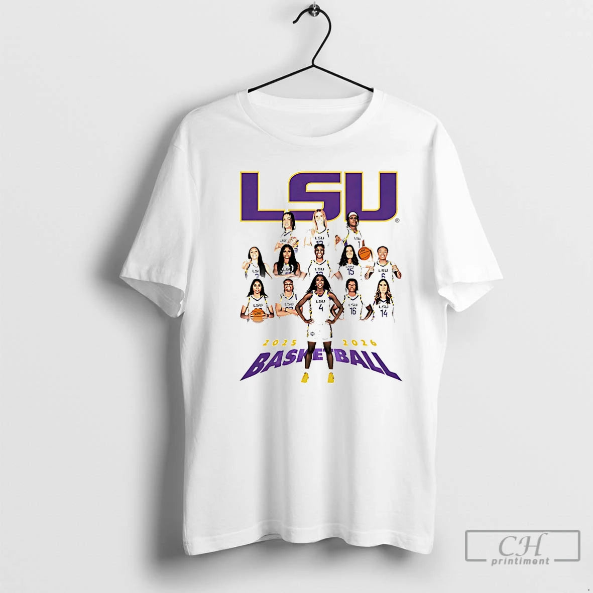 Classic Lsu Womens Basketball 2025 2026 Team Collage Christmas