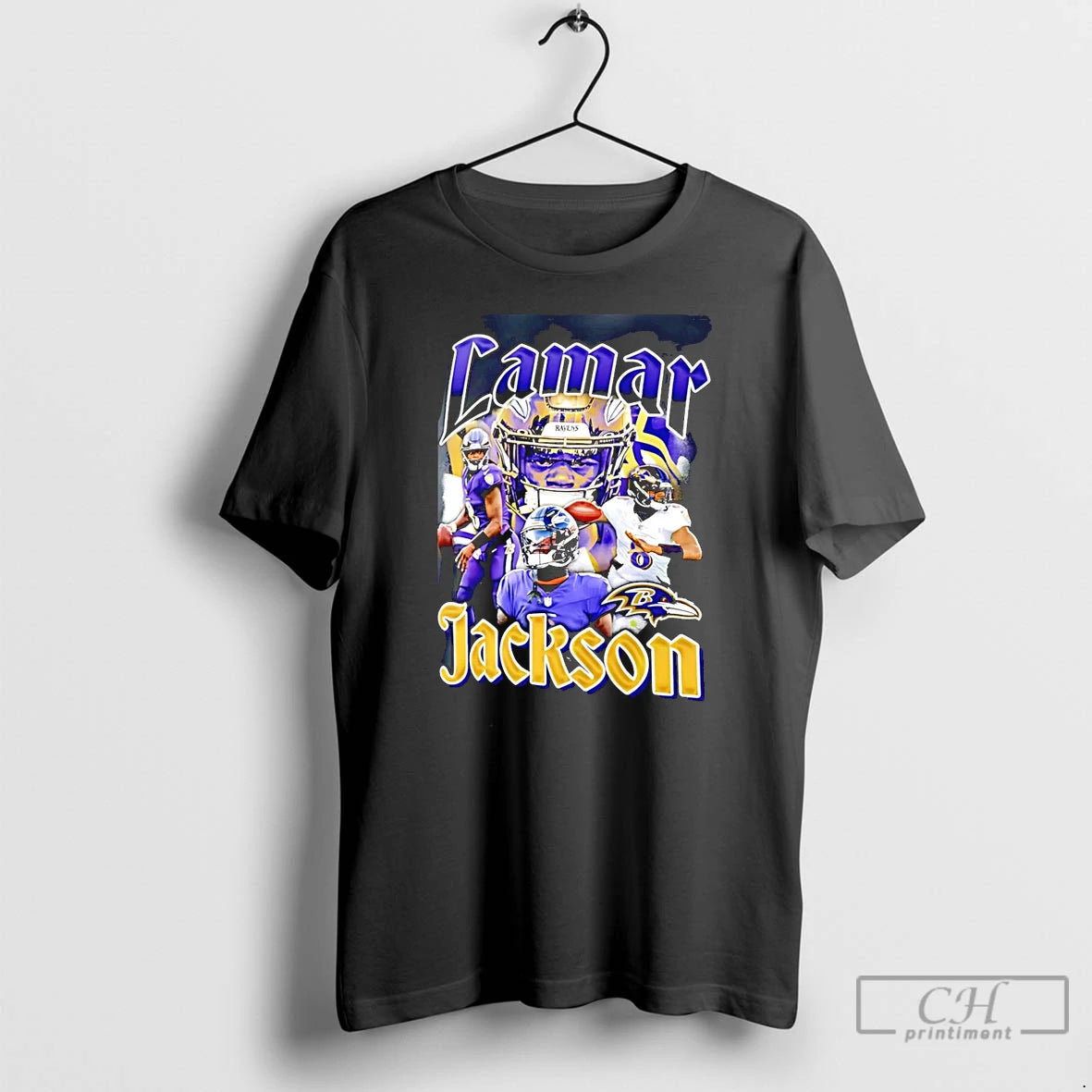 Classic Lamar Jackson Baltimore Ravens Notorious Graphic
