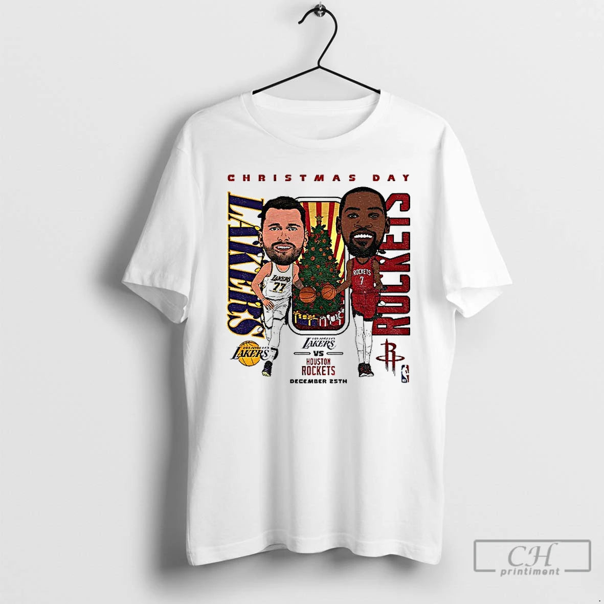 Classic Luka Doncic Los Angeles Lakers Vs Kevin Durant Houston Rocket Basketball Christmas Day