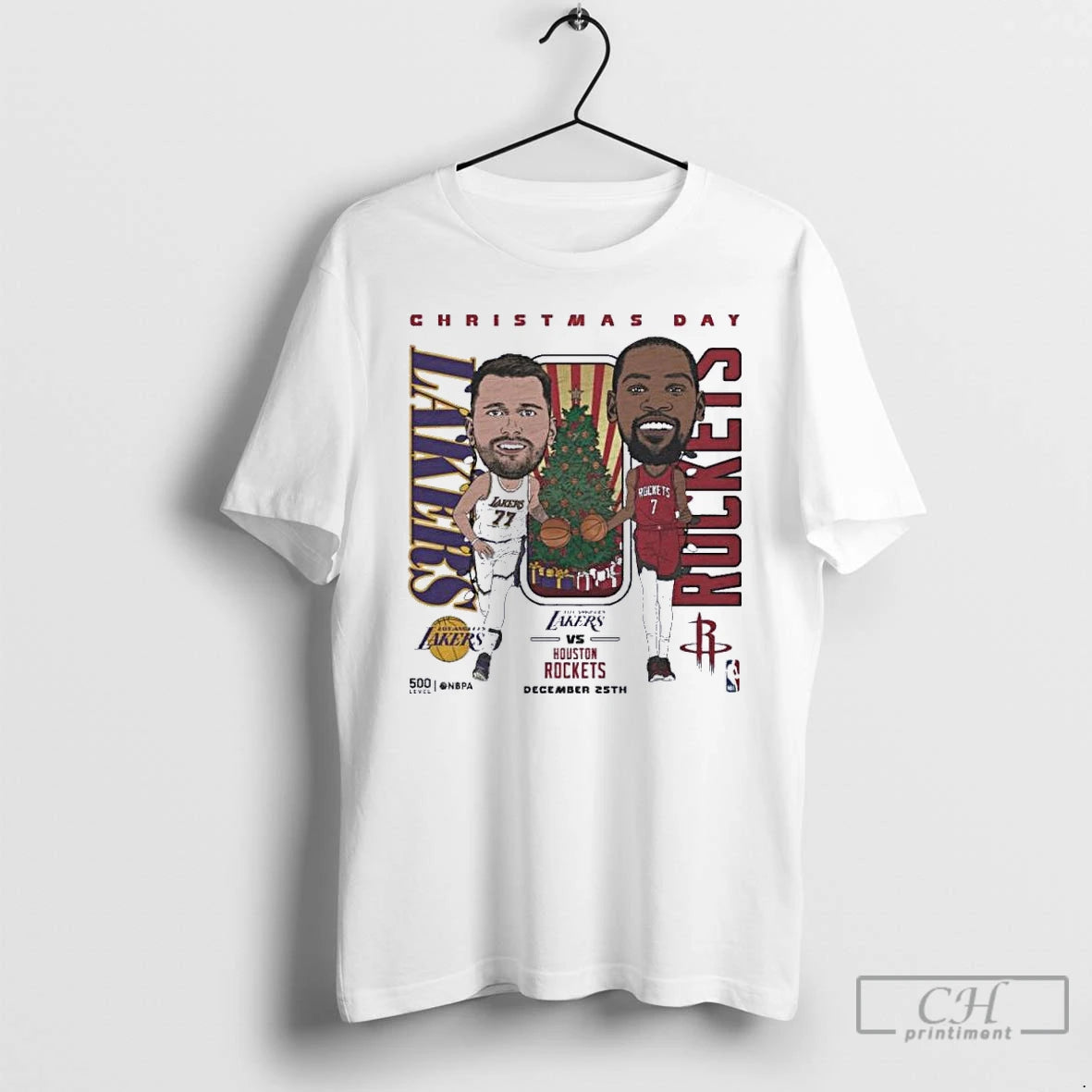 Classic Luka Doncic Vs Kevin Durant 2025 Nba Christmas Day Match Up T Shirts Sweater