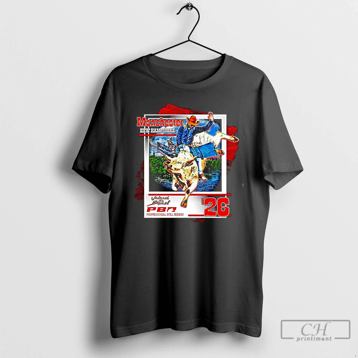 Classic Manchester Utb Tour City New Hampshire Pbr 26 Graphic