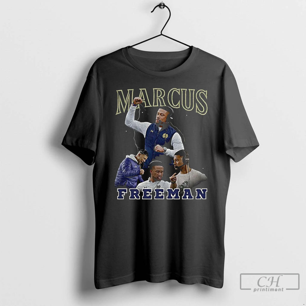Classic Marcus Freeman Notre Dame Fighting Irish Football Graphic Vintage